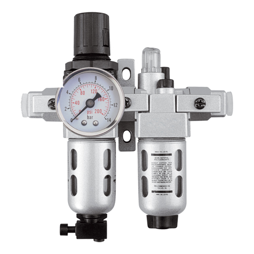 Modular Filter/Regulator & Lubricator (Gauge Included), 1/4" NPT Waymarc Industries Inc