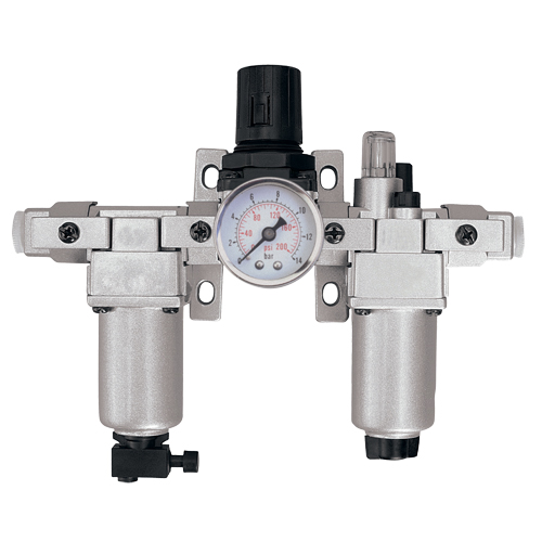 Filtre, r&eacute;gulateur et lubrificateur d'air modulaire (manom&egrave;tre compris), 1" NPT Waymarc Industries Inc