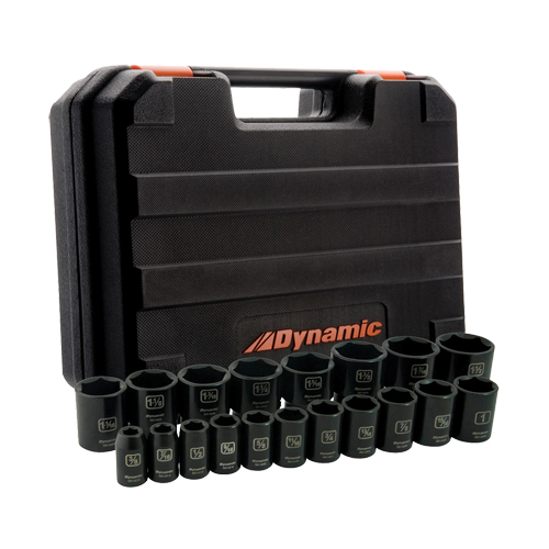 Jeu de douilles SAE, 19 Mcx, Chocs, Prise de 1/2" Waymarc Industries Inc