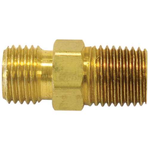 Reducer/Adapter Fitting, 3/8" x 1/4" Dia, Brass Waymarc Industries Inc
