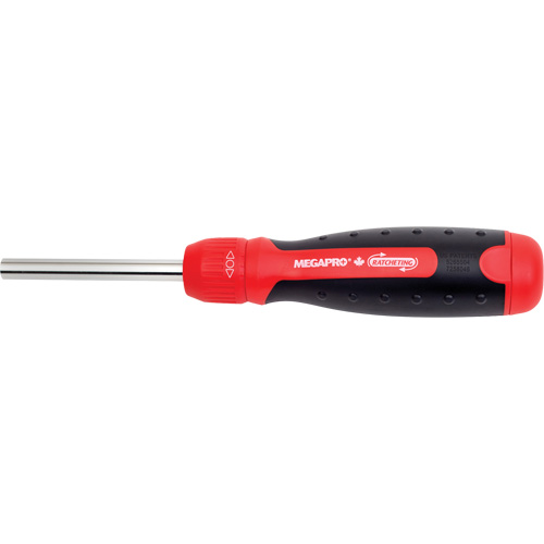 Tournevis &agrave; cliquet inviolable, 8-1/2" lo, Prise Coussin&eacute;e Waymarc Industries Inc