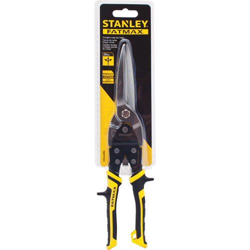 Fatmax&reg; Long Cut Snips, 3-9/50" Cut Length, Straight Cut Waymarc Industries Inc