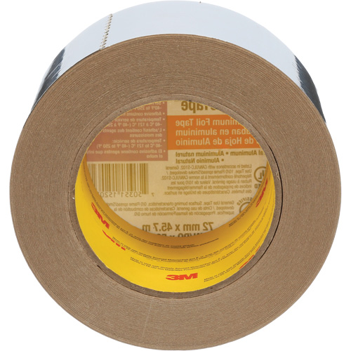 Venture Tape Aluminum Foil Tape, 1.8 mils Thick, 72 mm (3") x 45.7 m (150') Waymarc Industries Inc