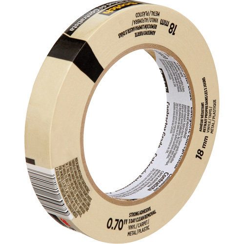 Scotch&reg; Contractor Grade Masking Tape 2020, 18 mm (3/4") x 55 m (180'), Beige Waymarc Industries Inc