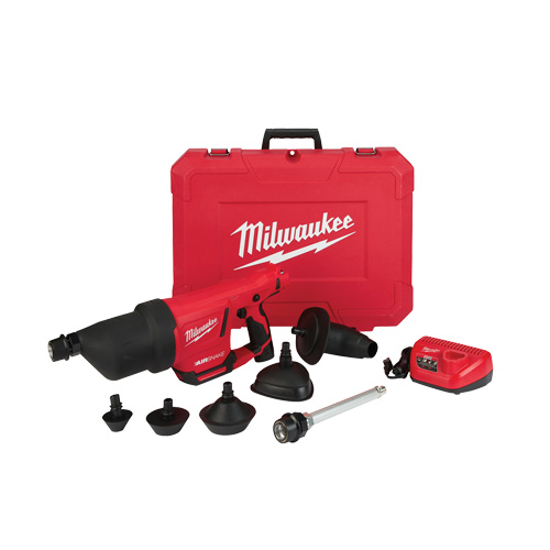 Trousse de pistolet &agrave; air de nettoyage de drain M12 Airsnake, &eacute;lectrique Waymarc Industries Inc