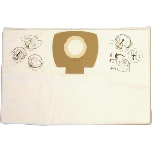 Paper Vacuum Filter Bags, 8 US gal. Waymarc Industries Inc