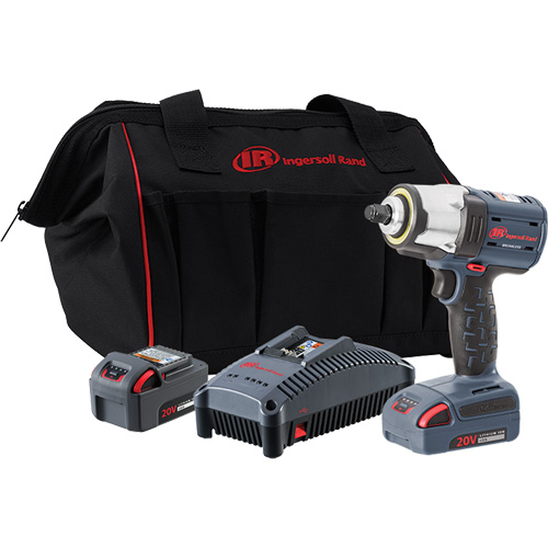 IQv20 Compact Cordless Impact Wrench Kit, 20 V, 3/8" Socket Waymarc Industries Inc