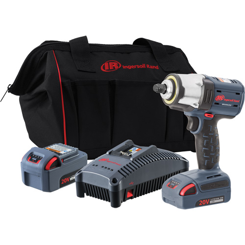 IQv20 Compact Cordless Impact Wrench Kit, 20 V, 1/2" Socket Waymarc Industries Inc