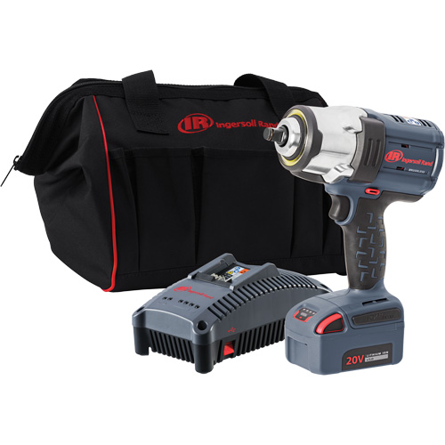 IQv20 High Torque Cordless Impact Wrench Kit, 20 V, 1/2" Socket Waymarc Industries Inc