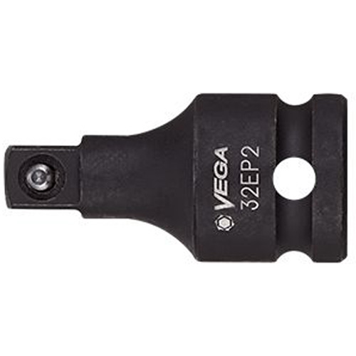 Adaptateur pour douille, Chocs, Prise 1/2", Douille 3/8", 2" lo, Sph&eacute;rique Waymarc Industries Inc