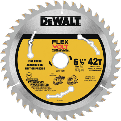 Lame TrackSaw FlexVolt, 6-1/2", 42 dents, Pour Bois Waymarc Industries Inc