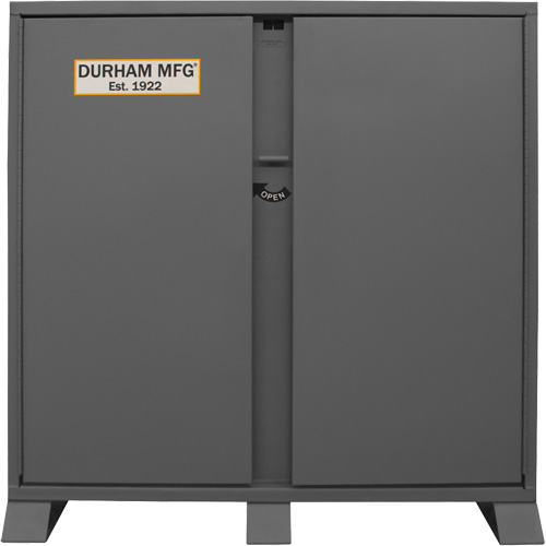 Jobsite Storage Shelving Cabinet, Steel, 47.5 Cubic Feet, Grey Waymarc Industries Inc