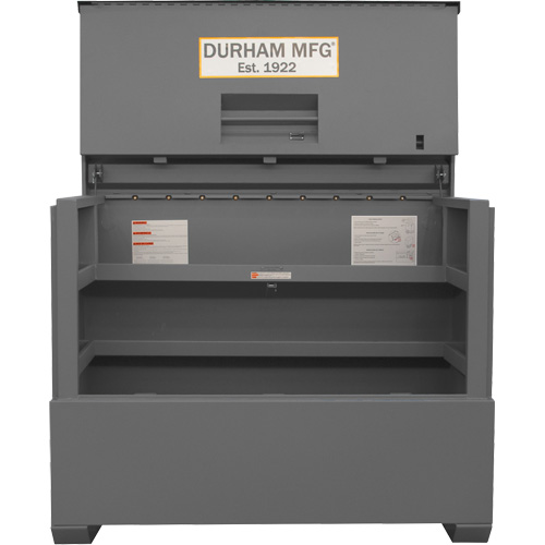 Piano Style Jobsite Storage Box, 60-1/2" W x 34-3/4" D x 49-3/8" H, Grey Waymarc Industries Inc