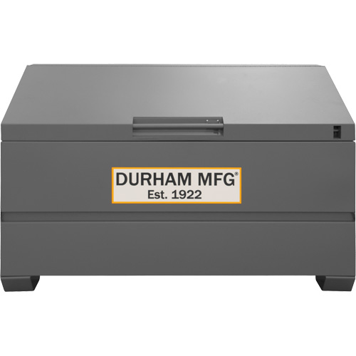 Jobsite Sloped Lid Storage Box, 60" x 30" x 39-3/8", Steel, Grey Waymarc Industries Inc
