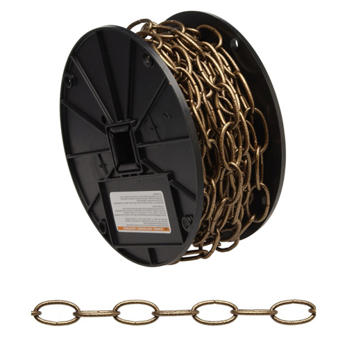 Decorator Chain, Carbon Steel, #10 x 60' (18.3 m) L, 35 lbs. (0.0175 tons) Load Capacity Waymarc Industries Inc