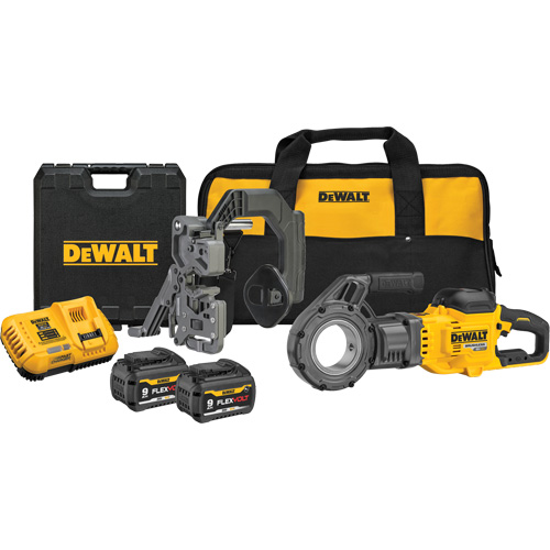Trousse de fili&egrave;re &agrave; tuyaux sans fil FlexVolt Max*, 30 tr/min, Filetage de la tige 1/2" - 2" Waymarc Industries Inc