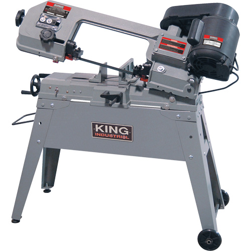 Metal Cutting Band Saw, Horizontal/Vertical, 5" Round and 4-1/2" x 6" Rectangular Cutting Capacity Waymarc Industries Inc
