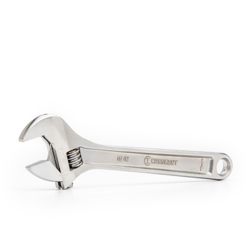 Adjustable Wrench - Boxed, 10" L, 1-5/16"/34 mm Max Width, Chrome Waymarc Industries Inc