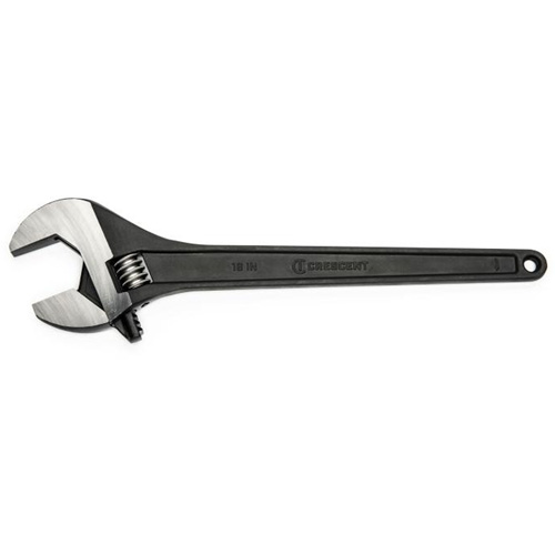 Adjustable Wrench, 18" L, 2" Max Width, Black Waymarc Industries Inc