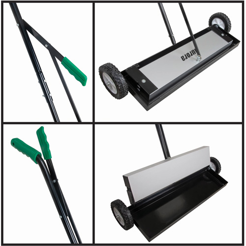 Magnetic Push Sweeper, 24" W Waymarc Industries Inc