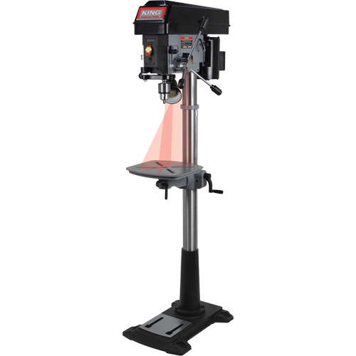 Perceuse &agrave; colonne &agrave; vitesse variable, 15", Mandrin 5/8", 3300 tr/min Waymarc Industries Inc