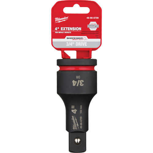Rallonge pour douille Shockwave Impact Duty, Chocs, Prise 3/4", 4" lo Waymarc Industries Inc