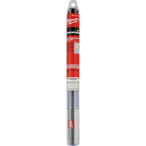 Shockwave Impact Duty Lineman's Fiberglass Drill Bit, 9/16", Carbide Waymarc Industries Inc
