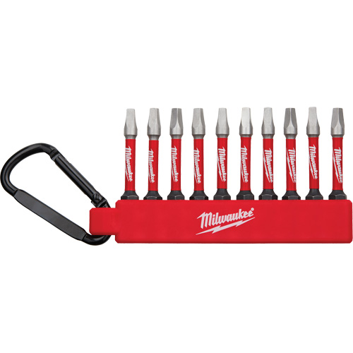 Jeu dembouts pour tournevis &agrave; chocs Shockwave, Carr&eacute;e, #2, Prise 1/4" Waymarc Industries Inc