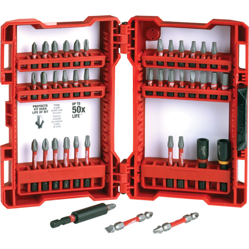 Jeu de 40 embouts de visseuse &agrave; percussion Shockwave Impact-Duty Waymarc Industries Inc