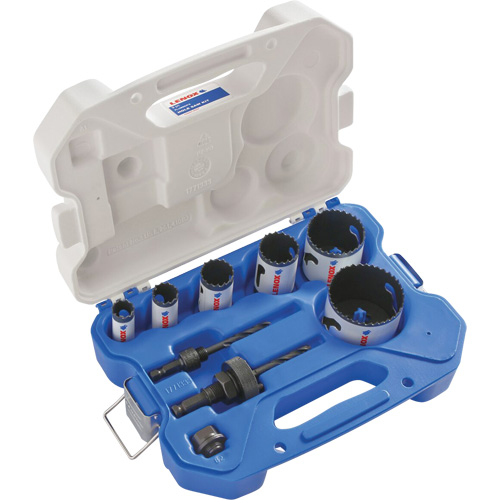 Plumber Bi-Metal Hole Saw Set, 9 Pieces Waymarc Industries Inc