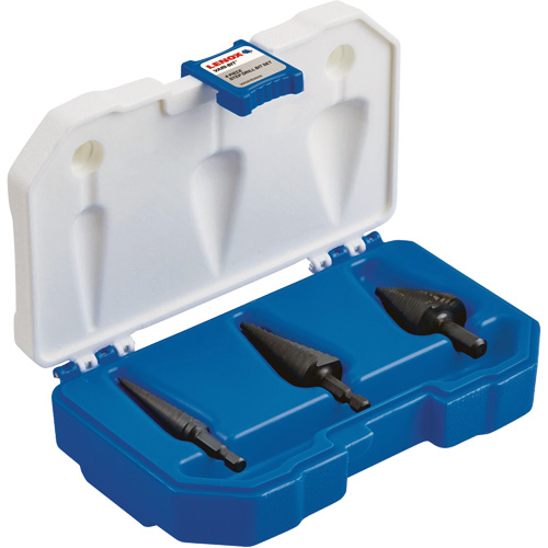 Step Drill Bit Set, 3 Pieces, High Speed Steel Waymarc Industries Inc