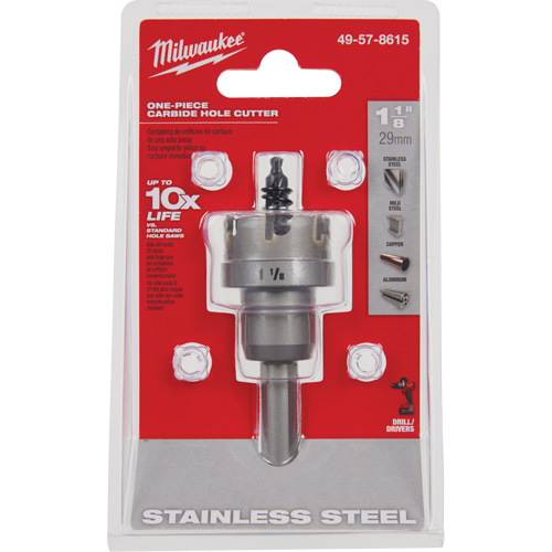 Scies-cloches au carbure monobloc, 1-1/8", Profondeur de la coupe de 3/16" Waymarc Industries Inc