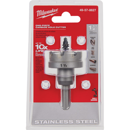 One-Piece Carbide Hole Cutters, 1-1/2", 3/16" Depth of Cut Waymarc Industries Inc