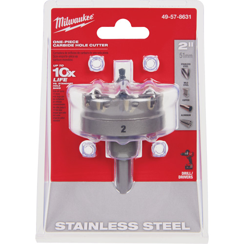 One-Piece Carbide Hole Cutters, 2", 3/16" Depth of Cut Waymarc Industries Inc