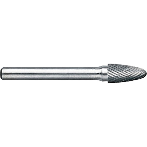 DRILLCO Magnum Double Cut Solid Carbide Burr, SG-5, 1/2" Dia., 1/4" Shank, 1" Depth of Cut Waymarc Industries Inc