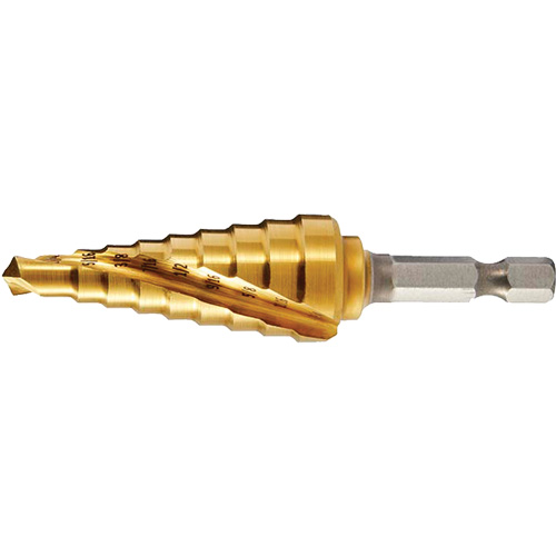 DRILLCO #1 Step Drill, 1/8" - 1/2" , 1/32" Increments Waymarc Industries Inc
