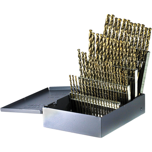 Jeu de forets courts &agrave; usage intensif DRILLCO, 60 morceaux, Cobalt Waymarc Industries Inc