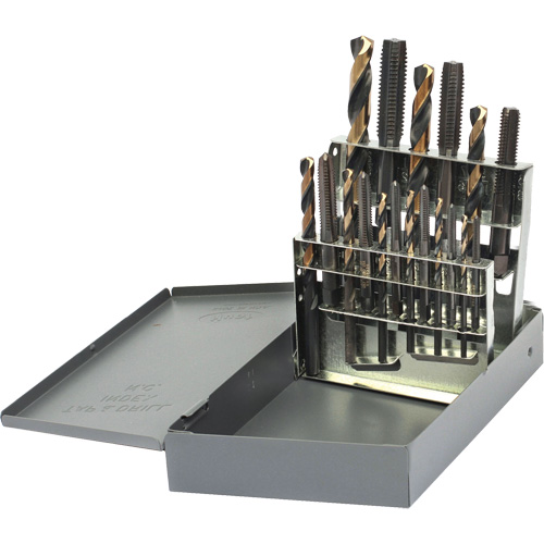 Jeu de tarauds & forets DRILLCO, 18 morcea Waymarc Industries Inc