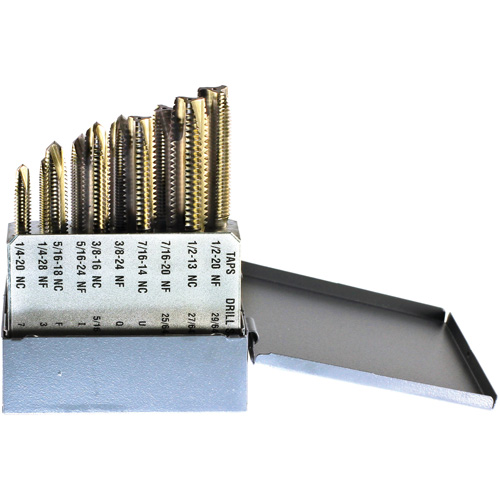 DRILLCO Tap Set, 10 Pieces Waymarc Industries Inc