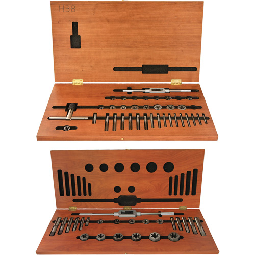 DRILLCO Tap & Hex Die Set, 58 Pieces Waymarc Industries Inc