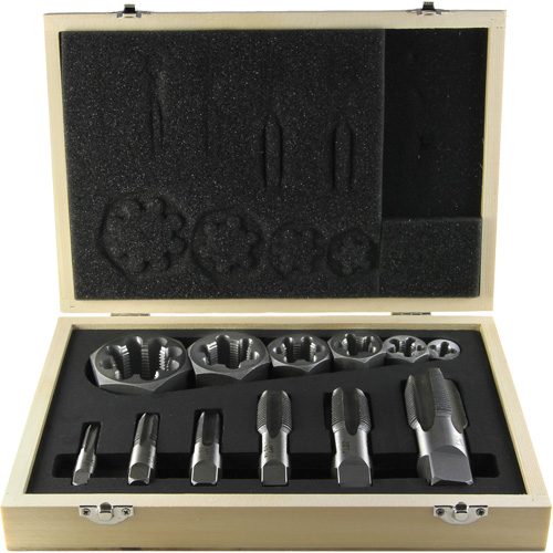 Jeu de tarauds pour tuyau DRILLCO, 12 Morcea Waymarc Industries Inc