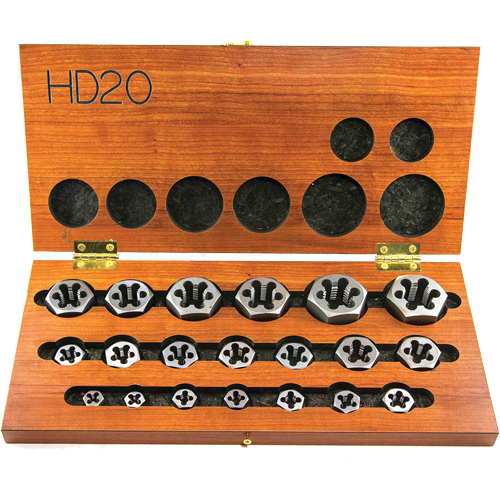 DRILLCO Hex Threading Die Set, 20 Pieces Waymarc Industries Inc