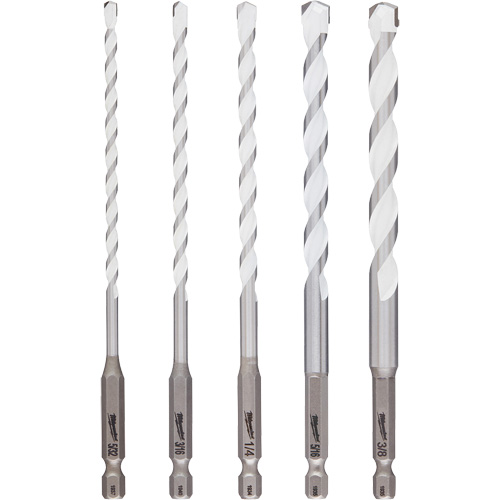 Jeu de forets multi-mat&eacute;riaux Shockwave, 5 morceaux, Carbure Waymarc Industries Inc