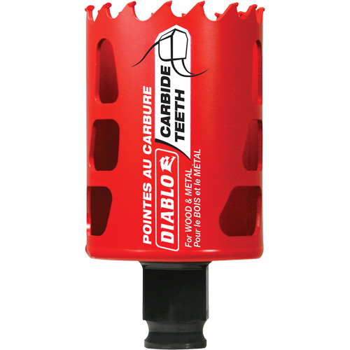 Wood & Metal Hole Saw, 1-7/8", 2-3/8" Depth of Cut, Carbide Waymarc Industries Inc