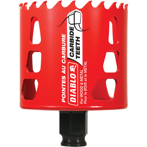 Scie cloche pour bois et m&eacute;tal, 2-3/4", Profondeur de la coupe 2-3/8", Carbure Waymarc Industries Inc