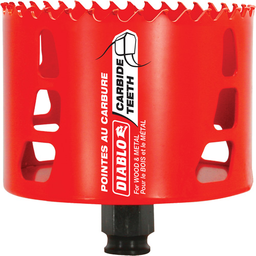 Scie cloche pour bois et m&eacute;tal, 3-5/8", Profondeur de la coupe 2-3/8", Carbure Waymarc Industries Inc