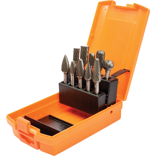 DC Carbide Burr Kit, 10 Pieces Waymarc Industries Inc