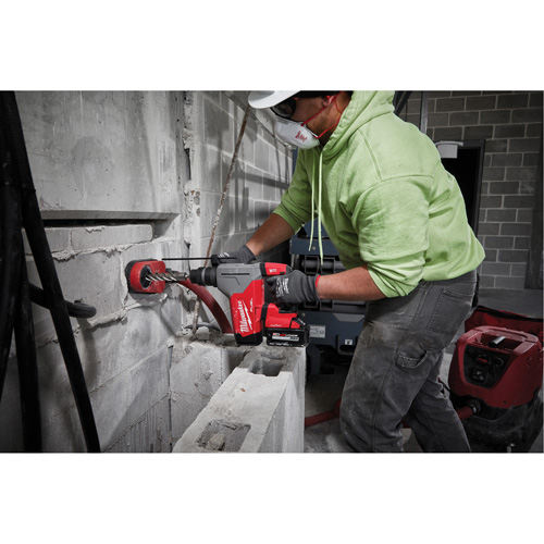 M18 Fuel SDS Plus Rotary Hammer with Hammervac Dust Extractor Kit, 18 V, 1-1/8" - 3", 800 RPM Waymarc Industries Inc