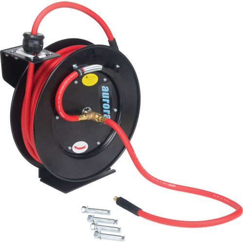 Hose Reel, Air/Water, 1/2" x 50', Single Hose, 300 psi Waymarc Industries Inc
