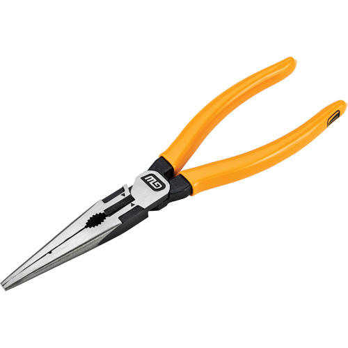 Pitbull Dipped Handle Long Nose Pliers, 8" L Waymarc Industries Inc